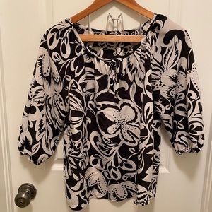Black and white beautiful light shirt